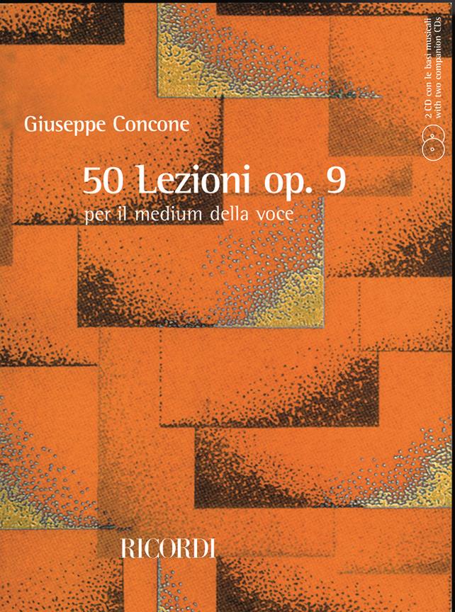 50 Lezioni Op. 9 - Per Voce e Pianoforte - klavír a zpěv